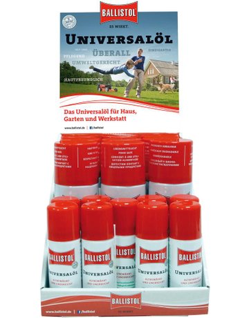 Display Universalöl Spray 9x200 ml + 9x5 0 ml Ballistol