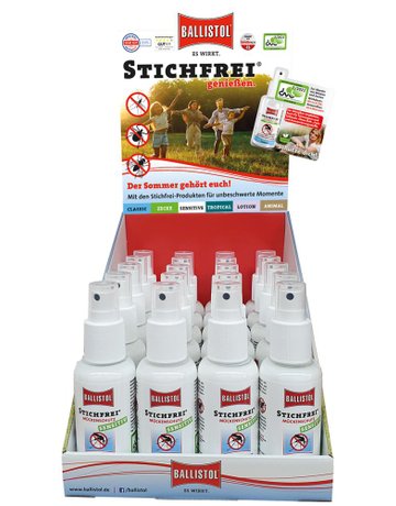 Stichfrei Sensitiv Display 20xPump-Spray a 100ml - BALLISTOL