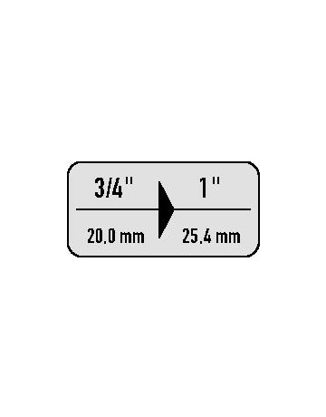 Bild Vergrößerungsstück 3/4""-Innenvierkant a uf 1.""-Außenvierkant Stahlwille-3