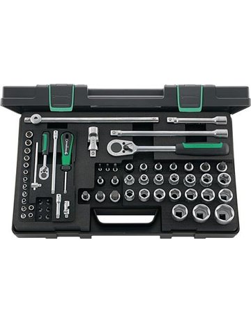 Bild Steckschlüssel-Garnitur 1/4""+1/2"" 86TX KN 63-teilig Stahlwille-0