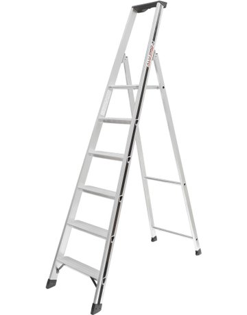 Stufenstehleiter 6Stufen Standhöhe 1,35m 6 Stufen Standhöhe 1,35 m - ALUPRO concept