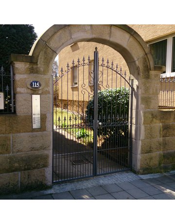 Bild Schlosskasten schmal blank mit Schloss verzinkt 141U/40ZW - AMF-2