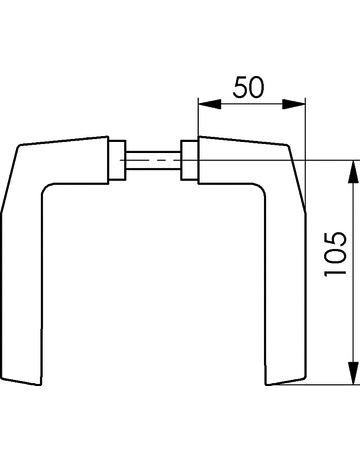 Bild Türdr.-Lochteil 418L, F1, VK8,TS 30-50,k ant.Form - AMF-1