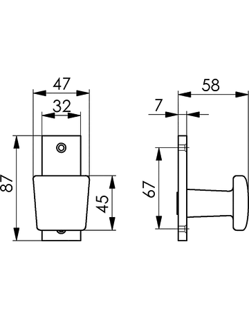 Bild Knopf mit Rosette 495 Alu F1 fest - AMF-1