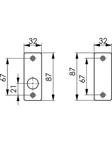 Bild Drückerrosette 498 Alu F1 - AMF-1