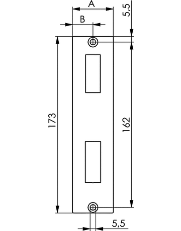 Bild Schliessblech Edelstahl passend für 140S und 142S - AMF-1