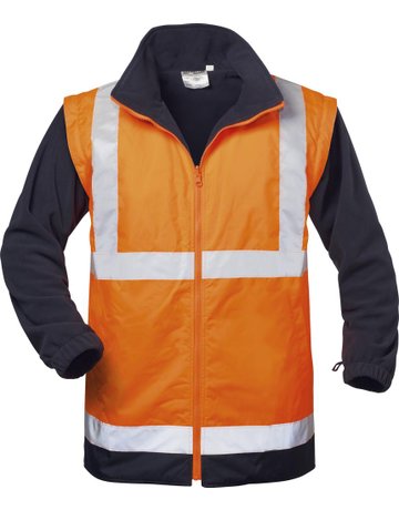 Bild Warnparka Travis, Gr. S, orange/marine-2