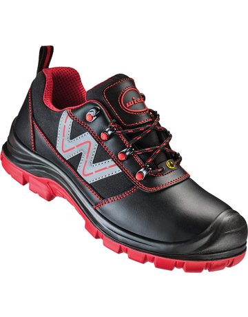 Halbschuh BELLUNO Schwarz/rot, S3 SR ESD Gr. 41 Wica