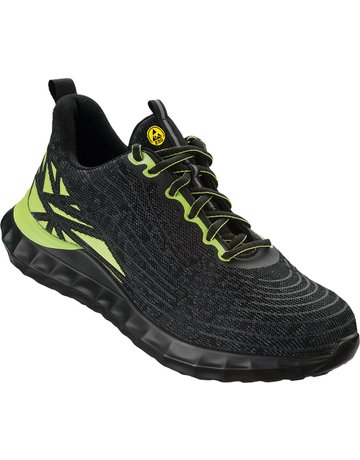 Halbschuh LOCRI Schwarz/Grün, S1PS SR ES D Gr. 48 WICA