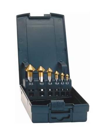 Kegelsenker-Set Advanced TiN Form C 90Gr ad 6,3-20,5mm EXACT