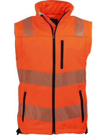 Warnweste, Gr. XL orange/schwarz Gr. XL - n.a.