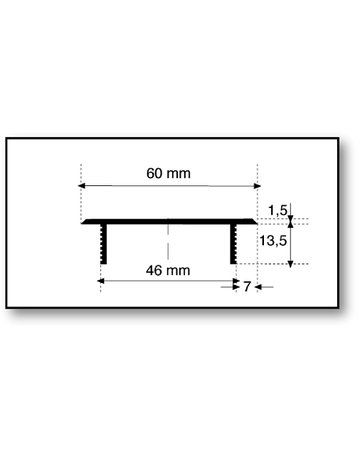 Bild Stegblech 60x300 mm, F1 Schlitzlochung 3 0x5 mm - Neutral-1