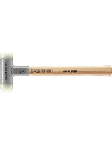 Schonhammer SUPERCRAFT 40mm mit 1 abgerundet Kopf rückschlagfrei HALDER