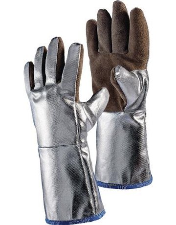 Bild Hitzeschutzhandschuh Sebatanleder, Alu, 38 cm JUTEC-0