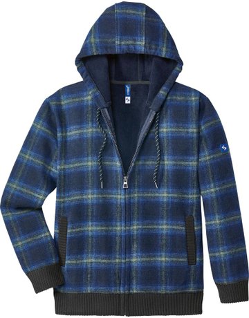 Thermojacke Curris blau/grau-kariert Gr. 2XL - Neutral