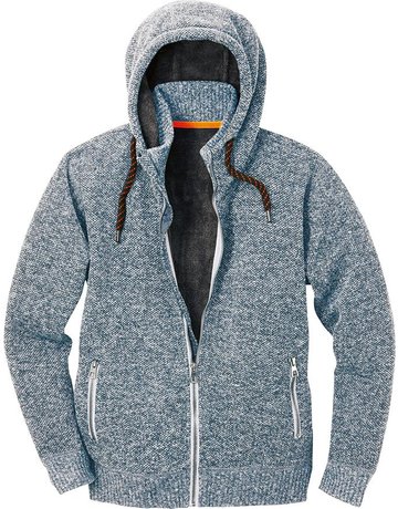 Strickjacke Schärding grau/schwarz.,elie rt Gr. L - Neutral