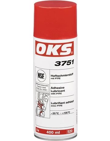 Bild OKS Haftschmierstoff 3751 mit PTFE Spray 400ml NSF-H1 weißlich-0