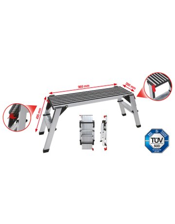 Bild Sicherheits-Laufbühne Aluminium L1270 mm - KS TOOLS-1