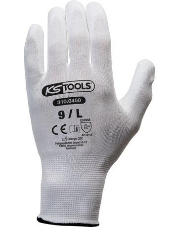 Bild KS Tools Mikro-Feinhandschuh weiß 12 Paar Gr. L-1