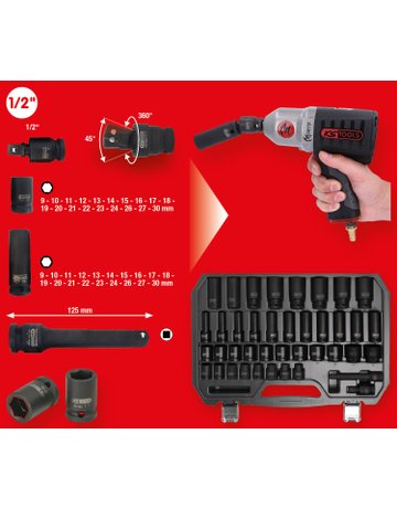 Bild Kraft-Stecknuss-Satz 1/2"" 40-tlg - KS TOOLS-0