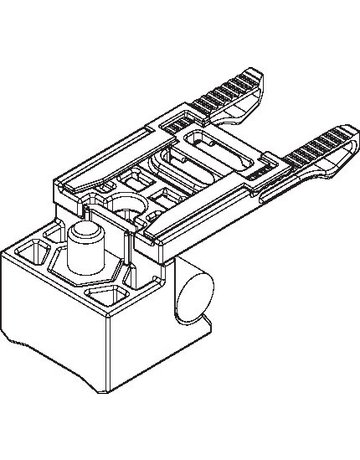 Bild ZT- Rohrpuffer, mit Feststeller, Rollan 40 N/80, einflügelig, Stahl - GEZE-1