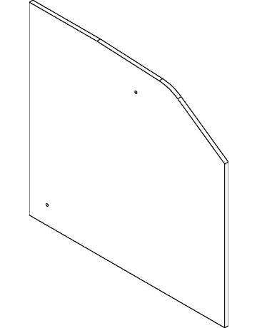 Bild ZT-Stirnabdeckung,Set, Perlan 140, Aluminium, naturton eloxiert - GEZE-1