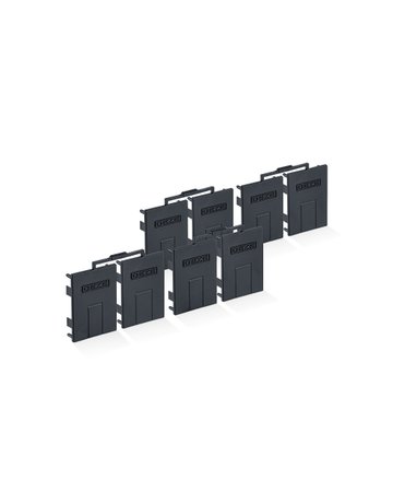 Bild ZT-Stirnabdeckung, für Glasklemmplatte,B 30mm, 1-flg., Aluminium, schwarz lackiert - GEZE-1