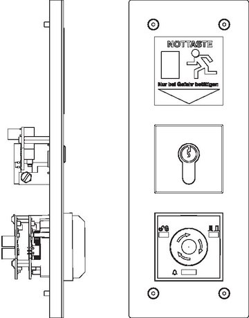Bild TÜRZENTRALE TZ 320 SN, V2A, UP-DOSEN, SET - GEZE-1