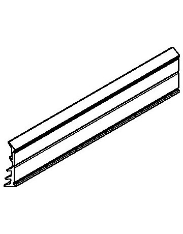 Bild Dichtung, Perlan/Levolan, für Festfeld, schwarz,L 12m, Glasst. 8-12mm - GEZE-2