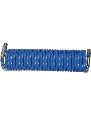Bild Spiralschlauch PA blau, Verschraubung+Kn ickschutz AG R1/4"", 8x6mm, 5m RIEGLER-0