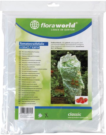 Bild Tomatenreifefolie Classic 10x0,65m,Endlo sschlauch gel. gel. - floraworld-0