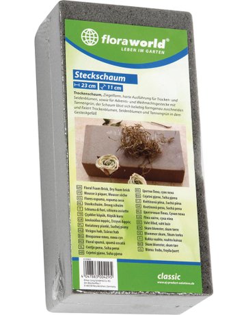 Bild Steckschaum Classic 23x11cm Nass-Schaum grün - floraworld-0