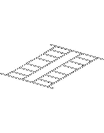 Fundament verzinkt zu Gerätehaus mit Sattd ach 301 x 303 x 214 cm - floraworld
