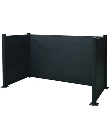 Mülltonnen-EinfassungAlum inium 3 x 240 Liter213 x 115 x 122 cm rtikel - floraworld