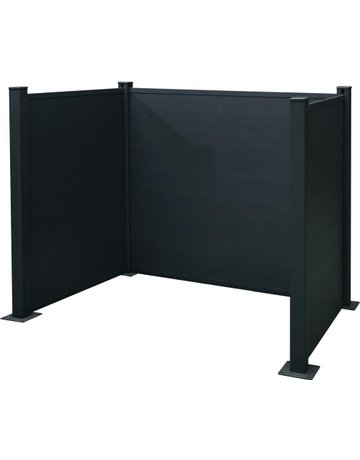 Mülltonnen-EinfassungAlum inium 2 x 240 Liter150 x 115 x 122 cm rtikel - floraworld