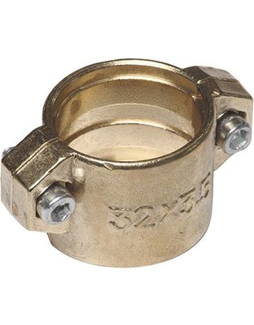 Bild Klemmschalen 2-tlg. 1 1/4"", Messing - floraworld-1