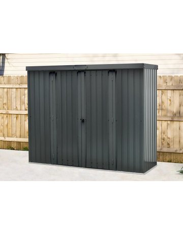 Geräteschrank m.Flachdach inkl. Zubehör2 26 x 81 x 1 80 cm - floraworld