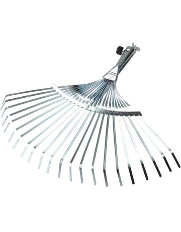 Bild Laubbesen verstellbar Premium B=350-460mm,22 Zinken ohne Stiel ohne Stiel - floraworld-0
