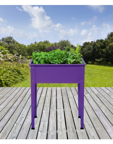 Metall-Hochbeet Gr. 1lila glänzend60 x 3 0 x 80 cm eschaffungsartikel - floraworld