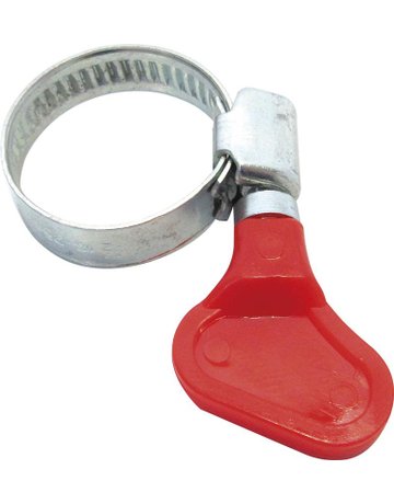 Bild Schlauchklemmen 2Stk. 1"" 16-25mm mit Kunststoff Flügelmit rot,comfort rot,comfort - floraworld-0
