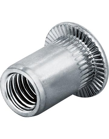 Blindnietmutter Edelstahl Flachrundkopf M5 Klemmbereich: 0,5 - 3,0mm Goebel