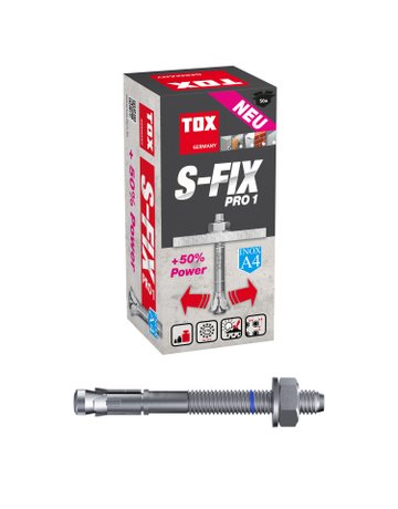 Bild Bolzenanker S-FIX Pro M10x90 /10 A4 Opt. 1 - TOX-2