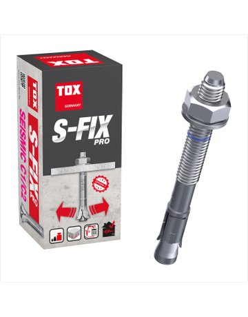 Bild Bolzenanker S-FIX Pro M10x 90/10 zn Opt. 1 - TOX-3