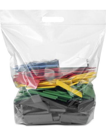 Verglasungskloetze Sortiment 100x30mm 350 St ück - Neutral