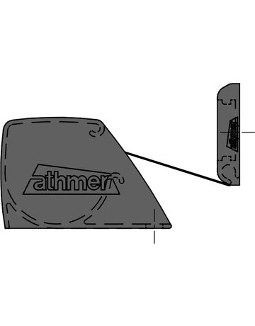 Bild Fingerschutz Nr 24 smart silber eloxiert FS-NR-24, C-0, schwarz-1925 mm - Athmer-2