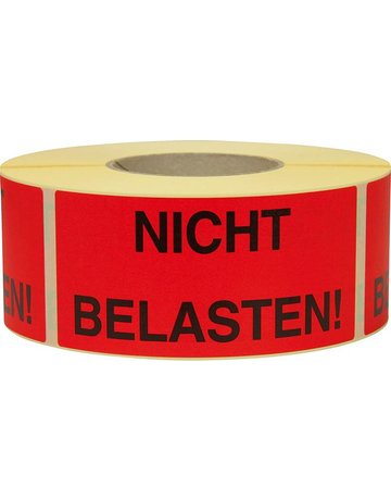 Hinweis Etiketten Nicht belasten 1.000 S tk/Rolle - TransPak