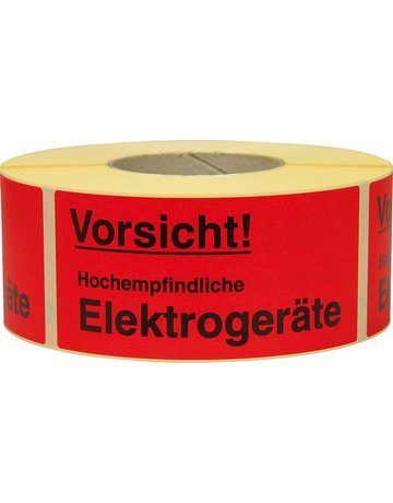 Hinweis Etiketten Empf. Elektronik 1.000 Stk/Rolle - TransPak