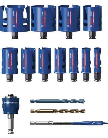 Bild Lochsägenset Universal 15 teilig 20-76mm E XPERT Bosch-0