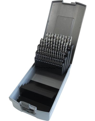 Spiralbohrer-Set DIN338 HSSE geschliffen Typ N 1-5,9mm FORTIS