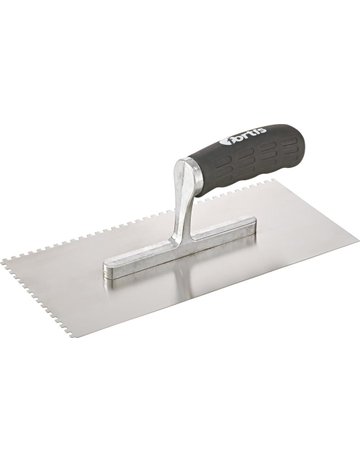 Glättekelle gezahnt rostfrei 4x 4mm Soft griff FORTIS